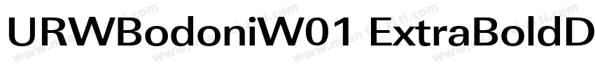 URWBodoniW01 ExtraBoldD Regular字体转换